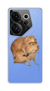 Чехол на Tecno Camon 20 Premier "Капибара с ножом" Case Place