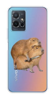 Чехол на Vivo Y75 5G "Капибара с ножом" Case Place