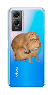 Чехол на Vivo Y55s 5G "Капибара с ножом" Case Place