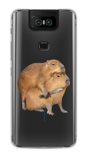 Чехол на Asus Zenfone 6 ZS630KL "Капибара с ножом" Case Place