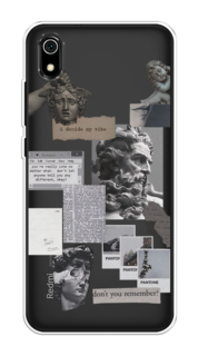 Чехол на Xiaomi Redmi 7A "Коллаж греческие скульптуры" Case Place