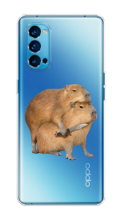 Чехол на Oppo Reno 4 Pro 5G "Капибара с ножом" Case Place