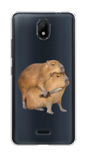 Чехол на Nokia C100 "Капибара с ножом" Case Place
