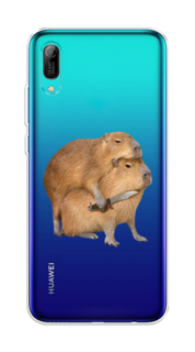 Чехол на Huawei Y6 Pro 2019 "Капибара с ножом" Case Place