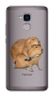 Чехол на Huawei Honor 5C (China) "Капибара с ножом" Case Place