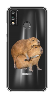 Чехол на Honor 9X Lite "Капибара с ножом" Case Place