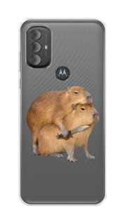 Чехол на Motorola Moto G Power 2022 "Капибара с ножом" Case Place