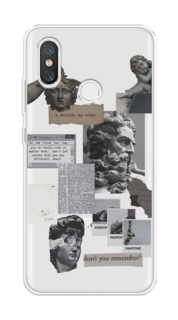 Чехол на Xiaomi Mi 8 "Коллаж греческие скульптуры" Case Place