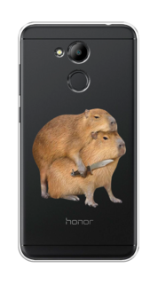 Чехол на Honor 6C Pro "Капибара с ножом" Case Place