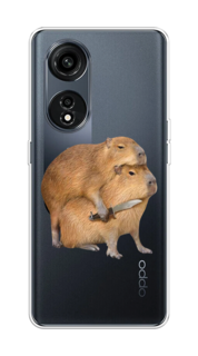 Чехол на Oppo A1 Pro "Капибара с ножом" Case Place
