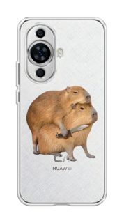 Чехол на Huawei Nova 11 "Капибара с ножом" Case Place