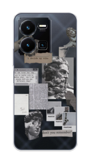 Чехол на Vivo Y35 4G "Коллаж греческие скульптуры" Case Place