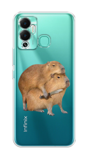 Чехол на Infinix Hot 12 Play "Капибара с ножом" Case Place