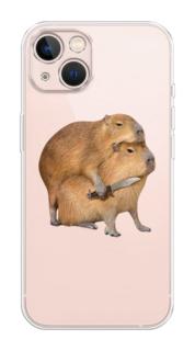 Чехол на Apple iPhone 13 "Капибара с ножом" Case Place