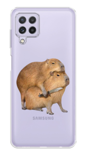 Чехол на Samsung Galaxy A22/M22/M32 "Капибара с ножом" Case Place
