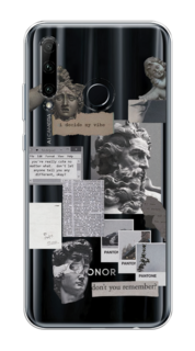 Чехол на Honor 10i/20 Lite 2019/20e/Huawei P Smart Plus 2019 "Коллаж греческие скульптуры" Case Place