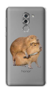 Чехол на Honor 6X "Капибара с ножом" Case Place
