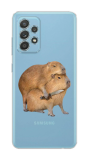 Чехол на Samsung Galaxy A33 5G "Капибара с ножом" Case Place