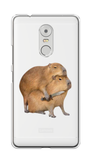 Чехол на Lenovo K6 Note "Капибара с ножом" Case Place
