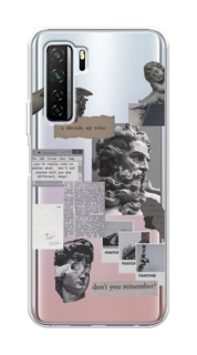 Чехол на Honor 30S Global/Huawei P40 Lite 5G/Nova 7 SE "Коллаж греческие скульптуры" Case Place