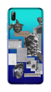 Чехол на Huawei Y6 Pro 2019 "Коллаж греческие скульптуры" Case Place