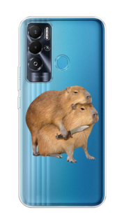 Чехол на Tecno Pova Neo "Капибара с ножом" Case Place