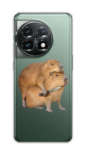 Чехол на OnePlus 11 "Капибара с ножом" Case Place