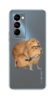 Чехол на Tecno Camon 18 Premier "Капибара с ножом" Case Place
