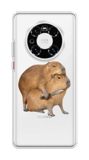 Чехол на Huawei Mate 40E Pro "Капибара с ножом" Case Place
