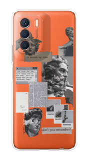 Чехол на Infinix Zero 5G 2023 "Коллаж греческие скульптуры" Case Place