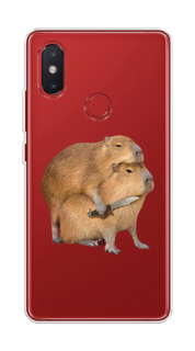Чехол на Xiaomi Mi 8 SE "Капибара с ножом" Case Place