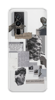 Чехол на Xiaomi Redmi K60/Poco F5 Pro "Коллаж греческие скульптуры" Case Place