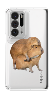 Чехол на Oppo Find N "Капибара с ножом" Case Place