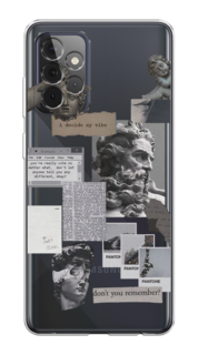 Чехол на Samsung Galaxy A72 "Коллаж греческие скульптуры" Case Place