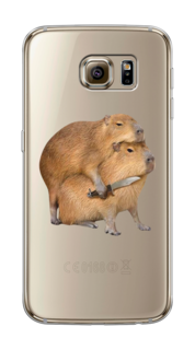 Чехол на Samsung Galaxy S6 "Капибара с ножом" Case Place