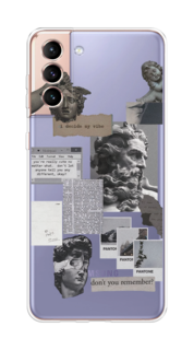 Чехол на Samsung Galaxy S21 Plus "Коллаж греческие скульптуры" Case Place