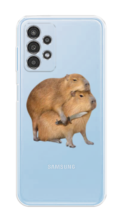Чехол на Samsung Galaxy A13 4G "Капибара с ножом" Case Place