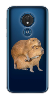Чехол на Motorola Moto G7 "Капибара с ножом" Case Place