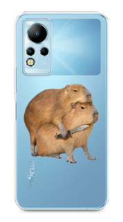 Чехол на Infinix Note 11/12 G88 "Капибара с ножом" Case Place