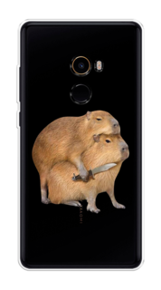 Чехол на Xiaomi Mi Mix 2 "Капибара с ножом" Case Place