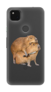 Чехол на Google Pixel 4A "Капибара с ножом" Case Place