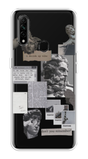 Чехол на Oppo A31 "Коллаж греческие скульптуры" Case Place