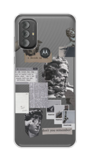 Чехол на Motorola Moto G Power 2022 "Коллаж греческие скульптуры" Case Place