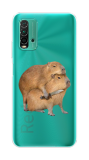 Чехол на Xiaomi Redmi 9T "Капибара с ножом" Case Place