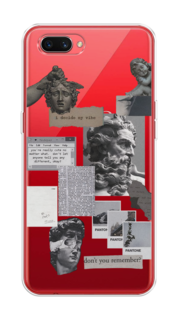 Чехол на Oppo A3s "Коллаж греческие скульптуры" Case Place