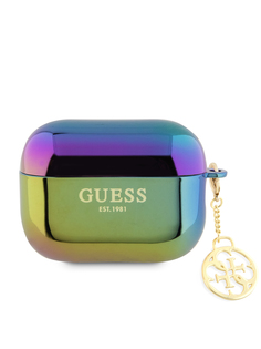 Чехол Guess для Airpods Pro 2 with 4G Charm Iridescent Black