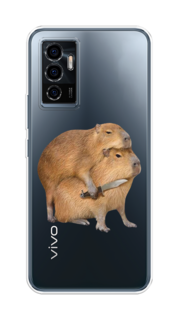 Чехол на Vivo V23e/Y75 4G "Капибара с ножом" Case Place