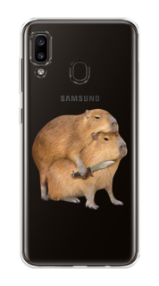 Чехол на Samsung Galaxy A30/A20 "Капибара с ножом" Case Place