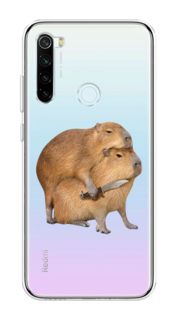 Чехол на Xiaomi Redmi Note 8T "Капибара с ножом" Case Place