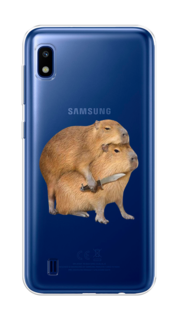 Чехол на Samsung Galaxy A10 "Капибара с ножом" Case Place